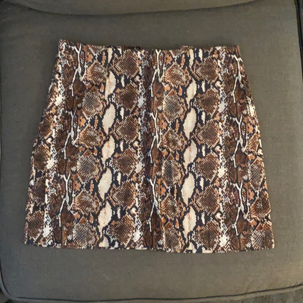 Snake skin skirt